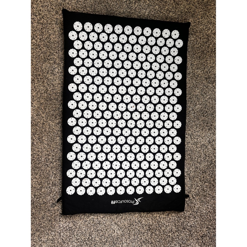 ProsourceFit Acupressure Mat and Pillow Set Black Back‎ Neck Pain Relief Massage